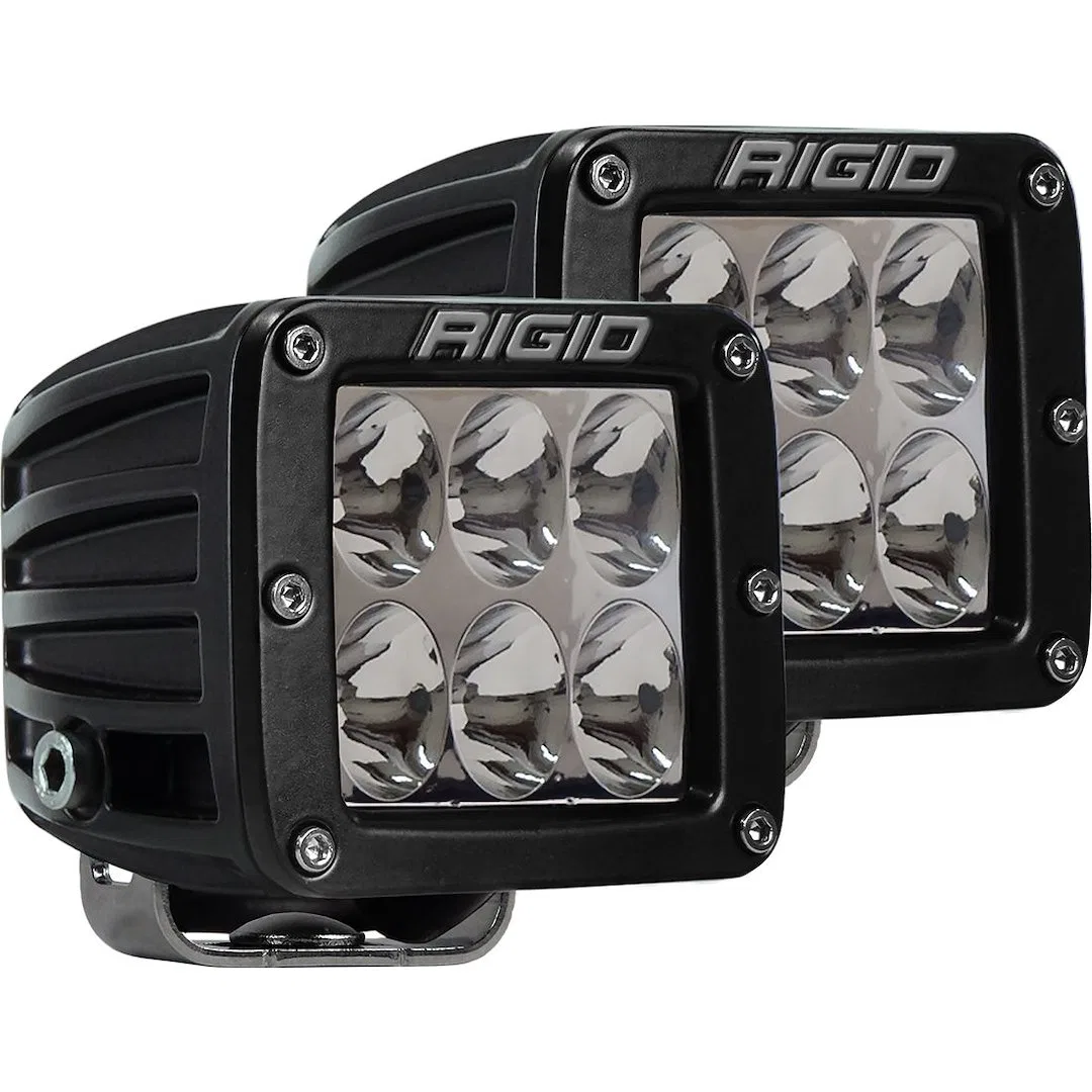 502313 – RIGID IND Driving/ Fog Light, LED Bulb 6 LED Clear Bulb 3-3/16 Inch Square 44 Watt Bulbs Amp Draw 3.14 AMP D...